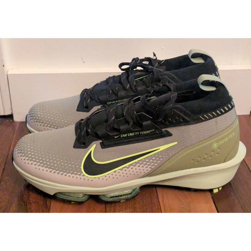 Nike Infinity Tour 2 GTX Golf Shoes Men’s Size 10 Dusty Olive Volt FV4897-300